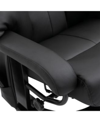 Massage Recliner Chair, Footrest, 360 Swivel Lounger w/ Ottoman,