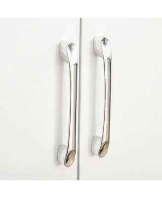 Rustic Style Storage Cupboard Bookcase Cabinet w/ 4 Shelves,