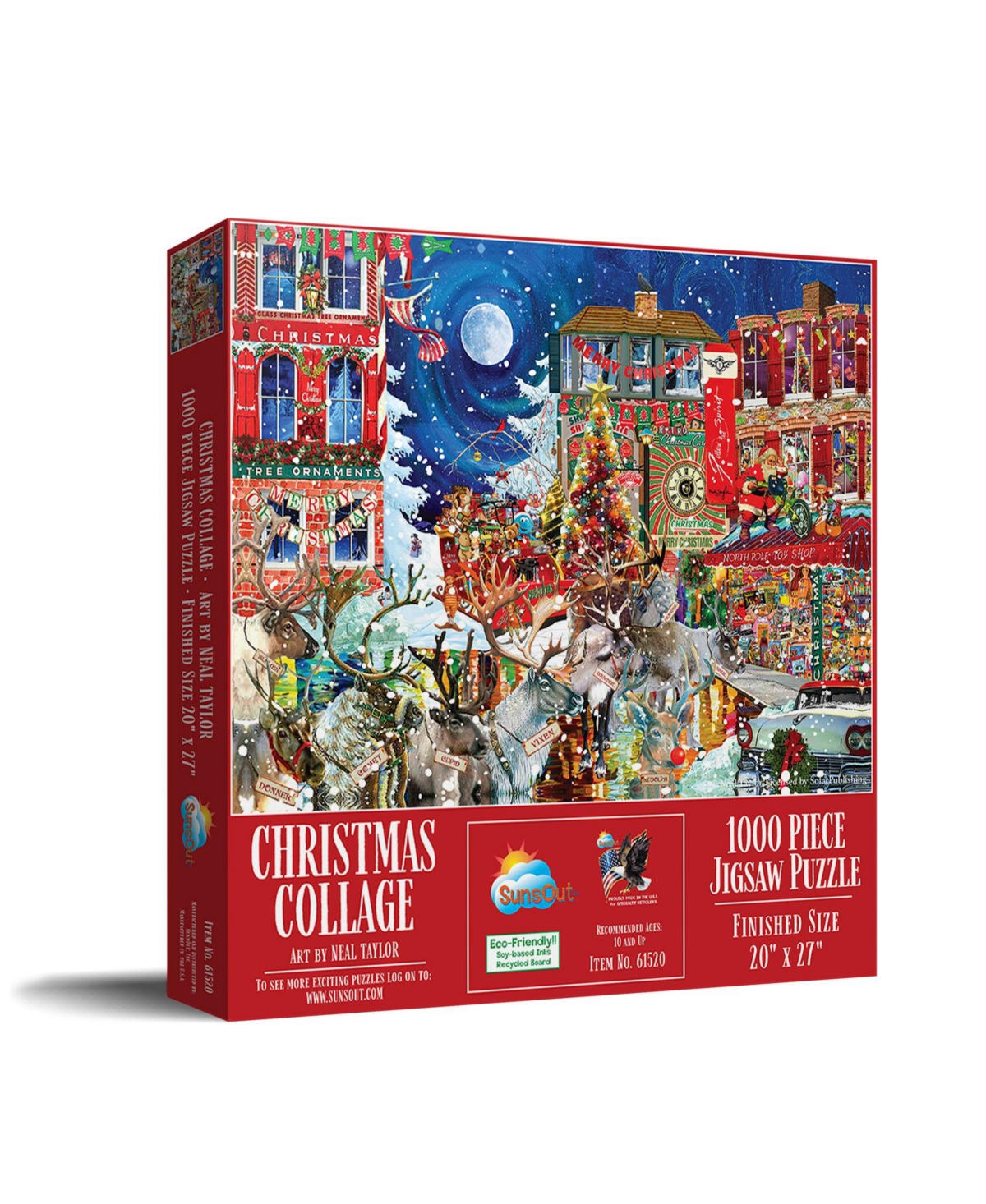 SunsOut Christmas Collage 1000 piece Jigsaw Puzzle for Adults Christmas