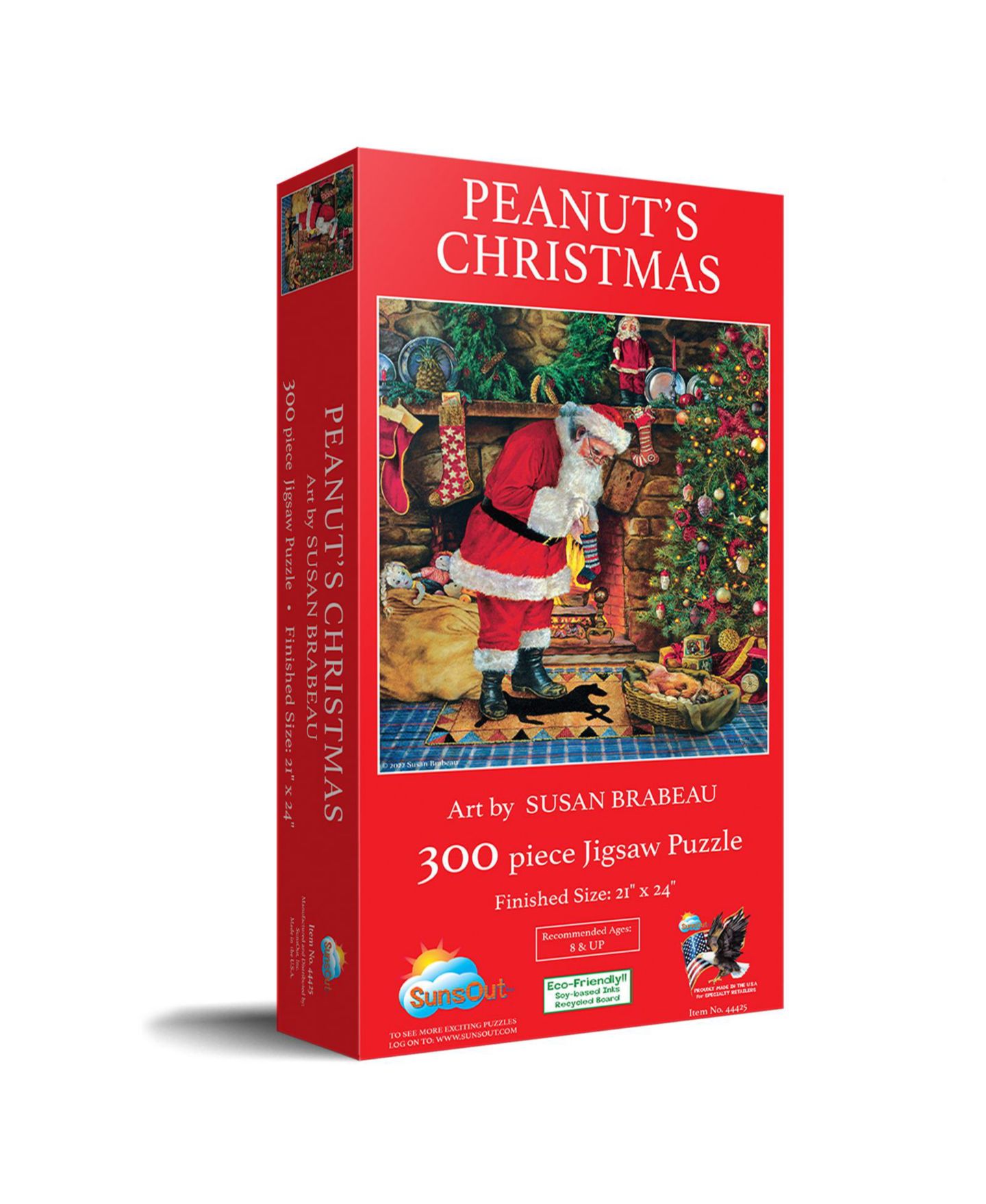 Детский пазл SunsOut Peanut's Christmas 300 Piece Jigsaw Puzzle, от 15 лет — фото 1