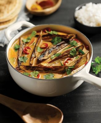 Bestow Enameled Cast Iron 3-Quart Saucier Pan with Lid