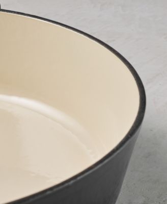 Bestow Enameled Cast Iron 5.5-Quart Round Dutch Oven Pot with Lid