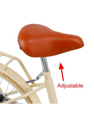 24-inch Cruiser Bike with Low-Step Frame, Shock-Absorbing Tires, and Dual Brakes