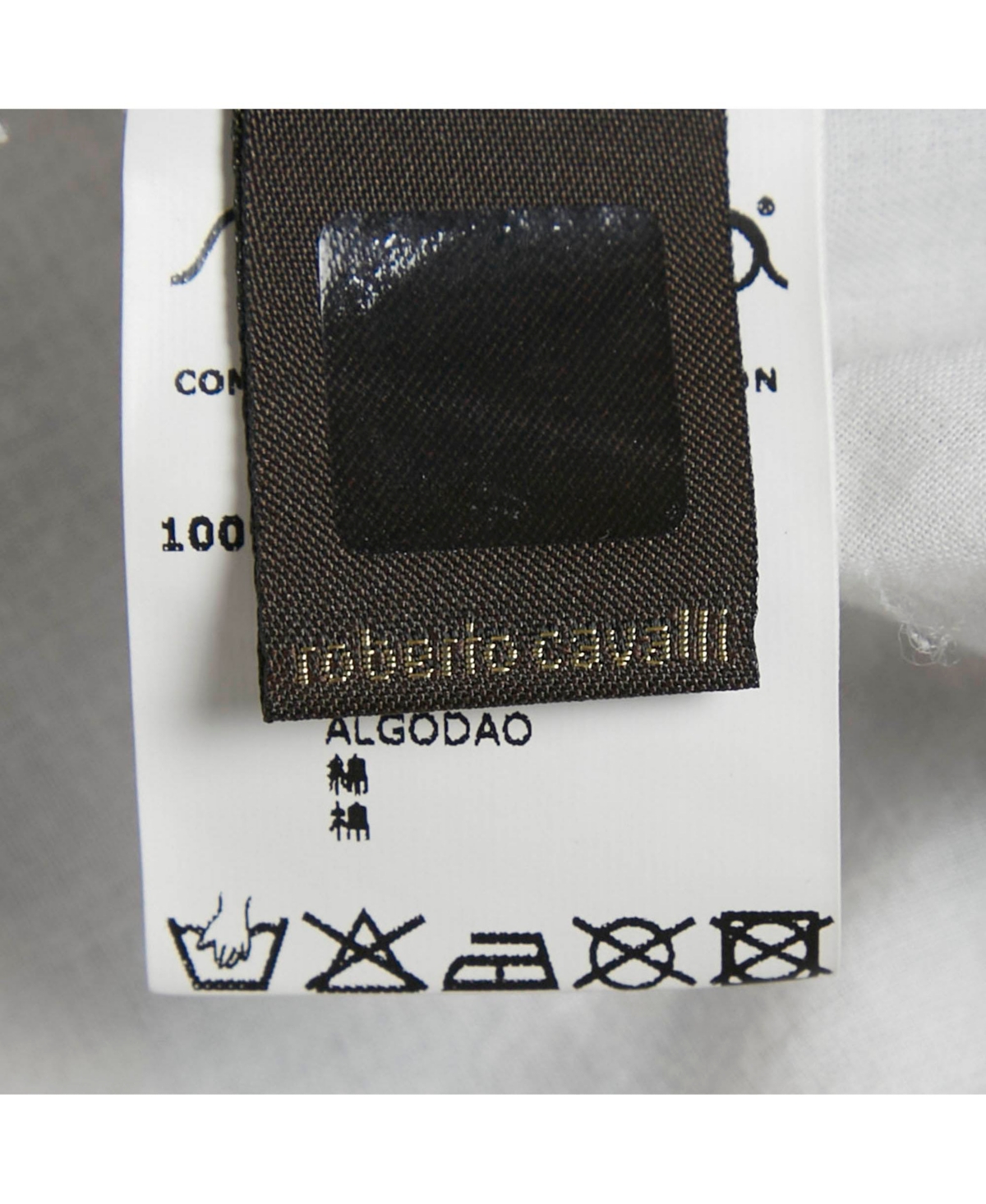 Pre-Owned Roberto Cavalli Women's Brown Floral Print Cotton Mini Dress