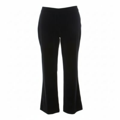 Women's Silk Blend Velvet Wide Leg Trousers