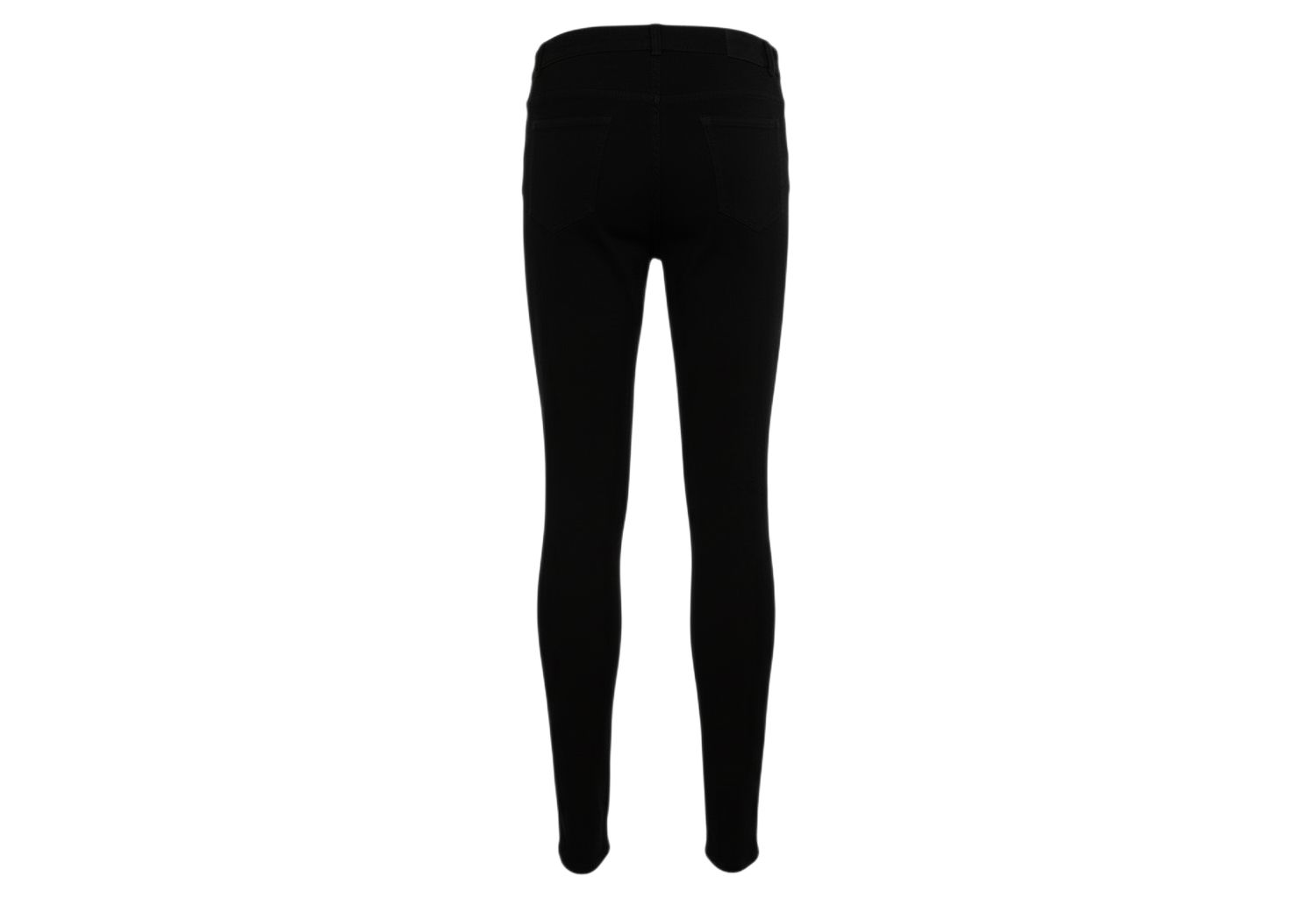 Women's Black Knit Zip Front Leggings