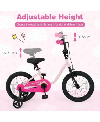 16 Inch Kids Bike with Training Wheels for Ages 3–7