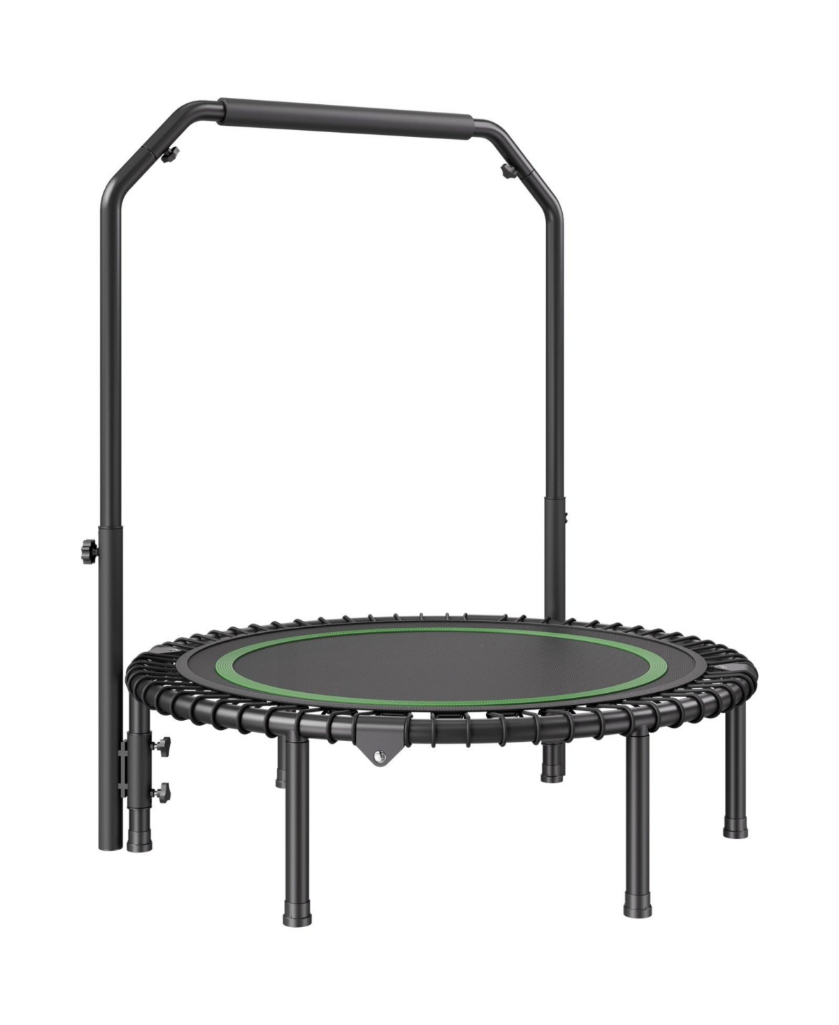 Sugift Foldable Mini Trampoline 40" Fitness Rebounder with Adjustable Handle