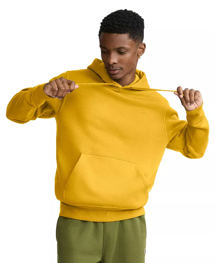 Men's Dark Green Kangaroo Pocket Hoodie - thumbnail 4
