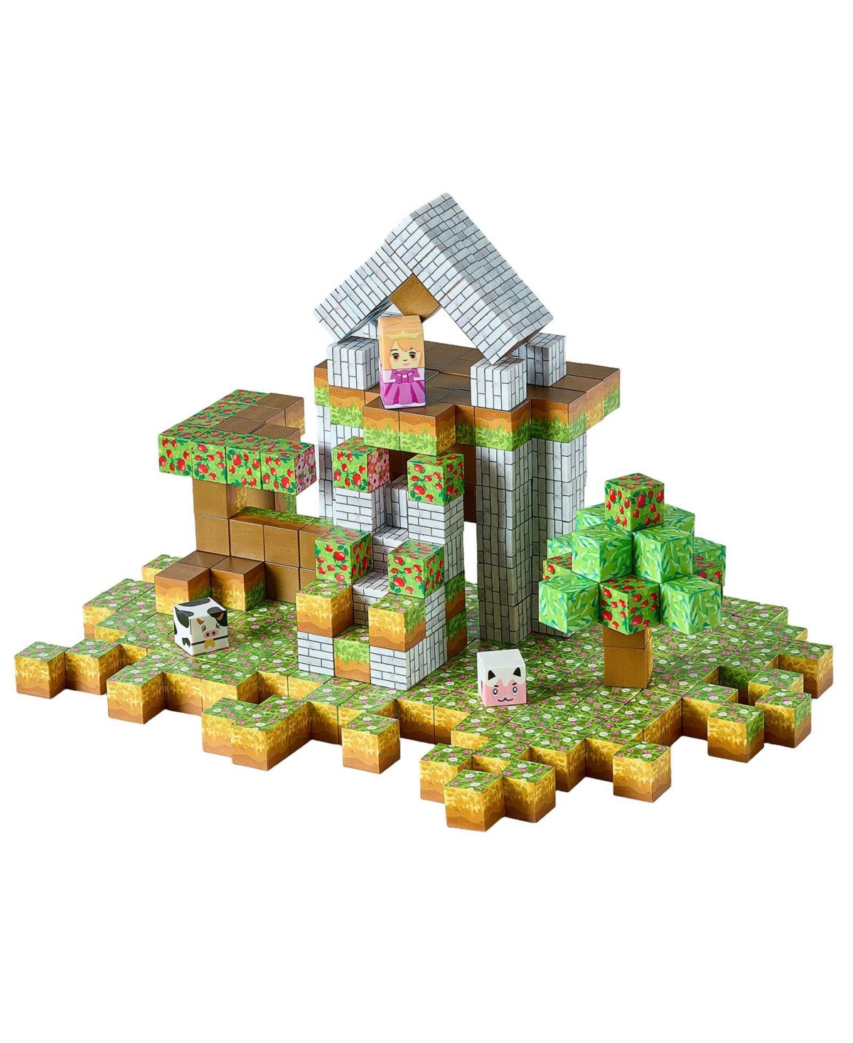 Hongge Magnetic Building Blocks Set 150 Pcs Castle Theme Stem Toy