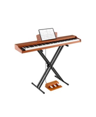 88 Key Semi Weighted Digital Piano With Adjustable Stand Triple Pedals And USB MIDI