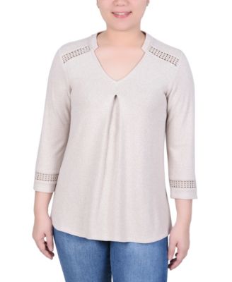 Women's 3/4 Sleeve Swing Tunic Top
