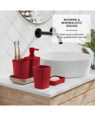 Complete Holiday Bathroom Decor & Accessory Set with Shower Caddy Set