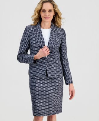 Women's Cropped Peak-Lapel Blazer