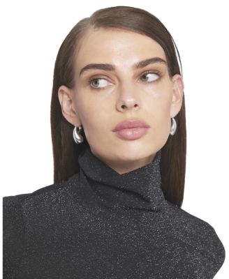Women's Knit Turtleneck Top Solid