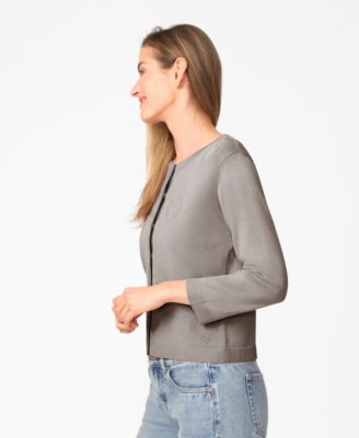 Women's Heart Stitch Button Cardigan Sweater