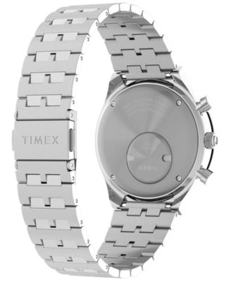 Men's Analog Silver-Tone Stainless Steel Watch, 40mm