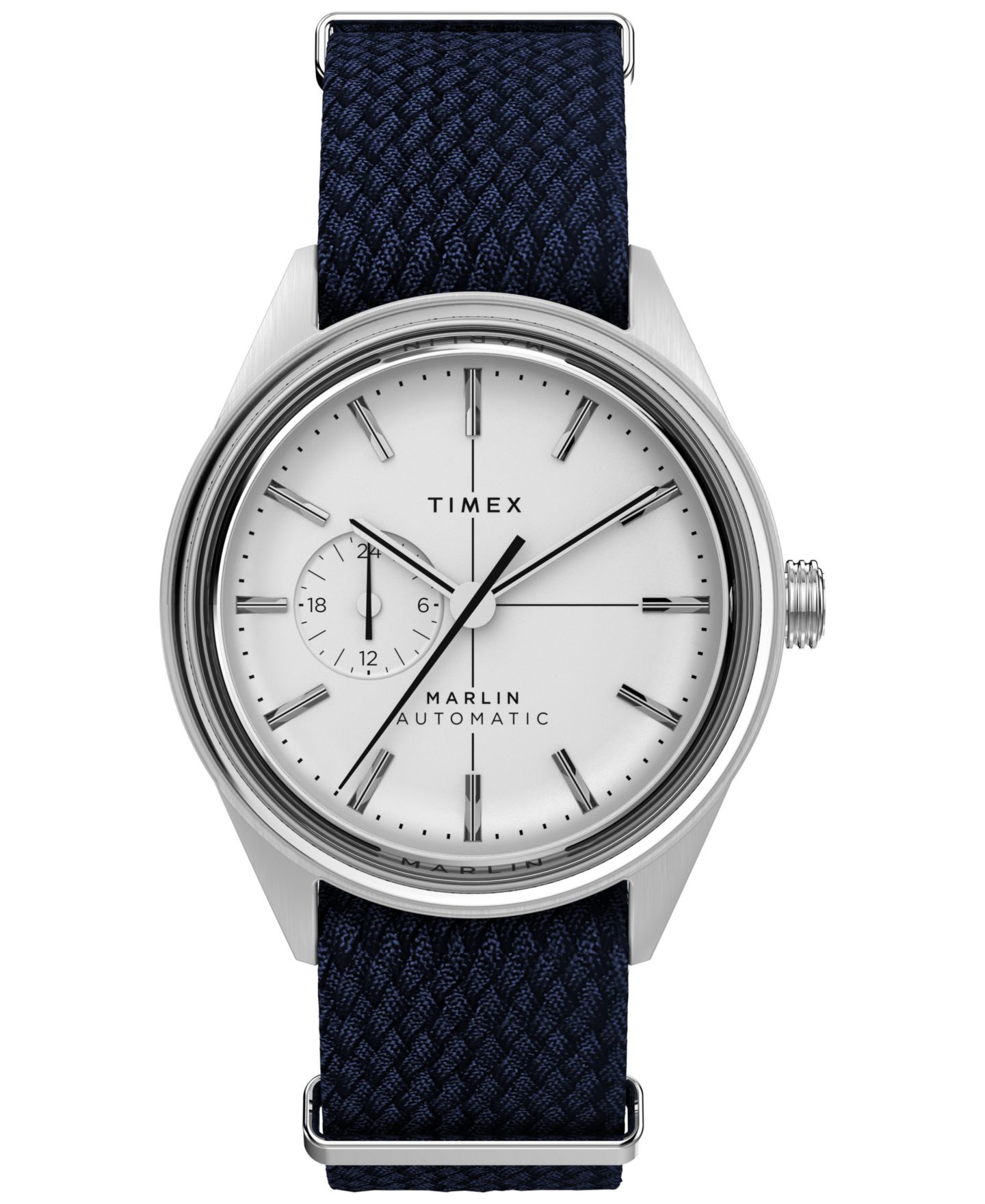 Мужские часы Timex Automatic Blue Fabric Watch, 38mm — фото 1