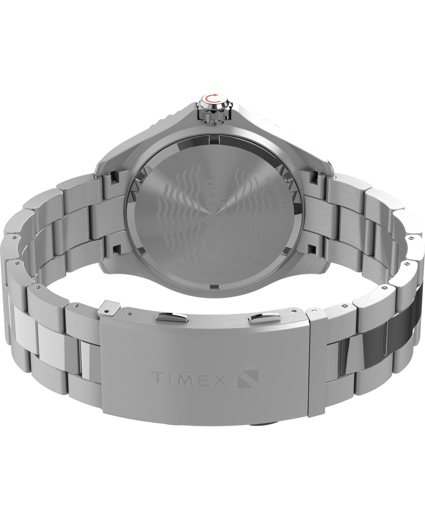 Мужские часы Timex Quartz Analog Silver-Tone Stainless Steel Watch, 44mm — фото 5