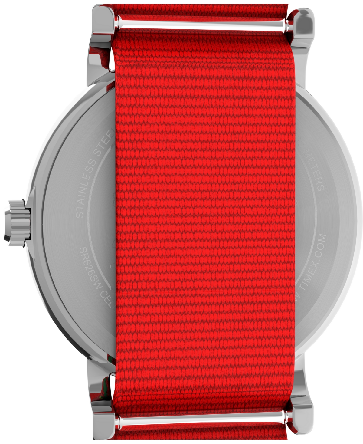 Timex Unisex Quartz Analog Red Fabric Watch, 31mm