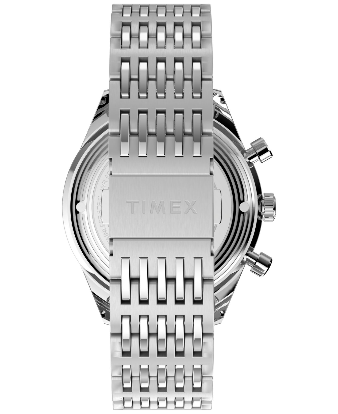 Мужские часы Timex Chronograph Silver-Tone Stainless Steel, 40mm — фото 3