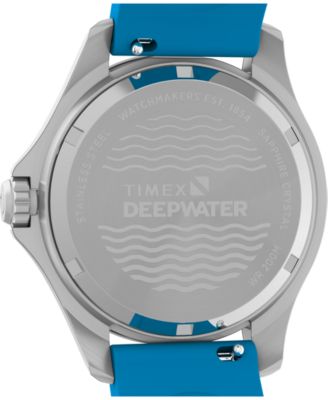 Unisex Quartz Analog Blue HNBR Rubber Watch, 38mm
