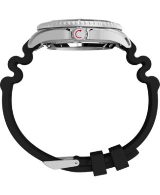 Men's Mechanical Automatic Black HNBR Rubber Watch, 44mm