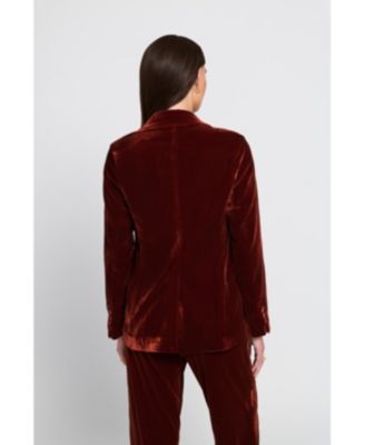 Women's Velvet Blazer Jacket