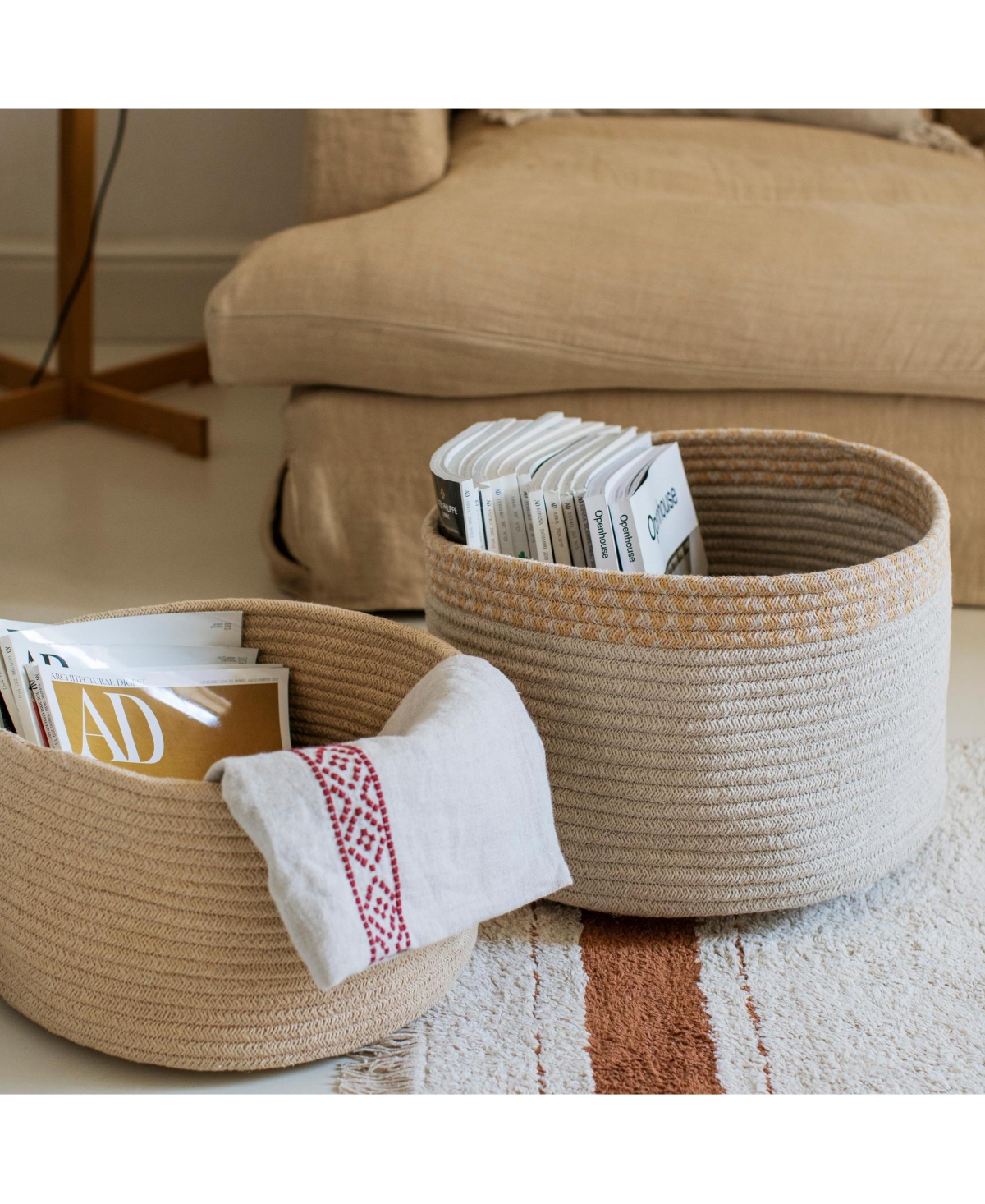 Lorena Canals Basket Gram Golden