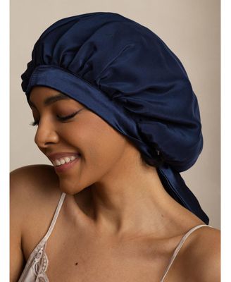 Women's Mulberry Silk Bonnet with Long Ribbons