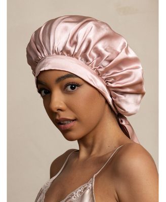 Women's Mulberry Silk Bonnet with Long Ribbons