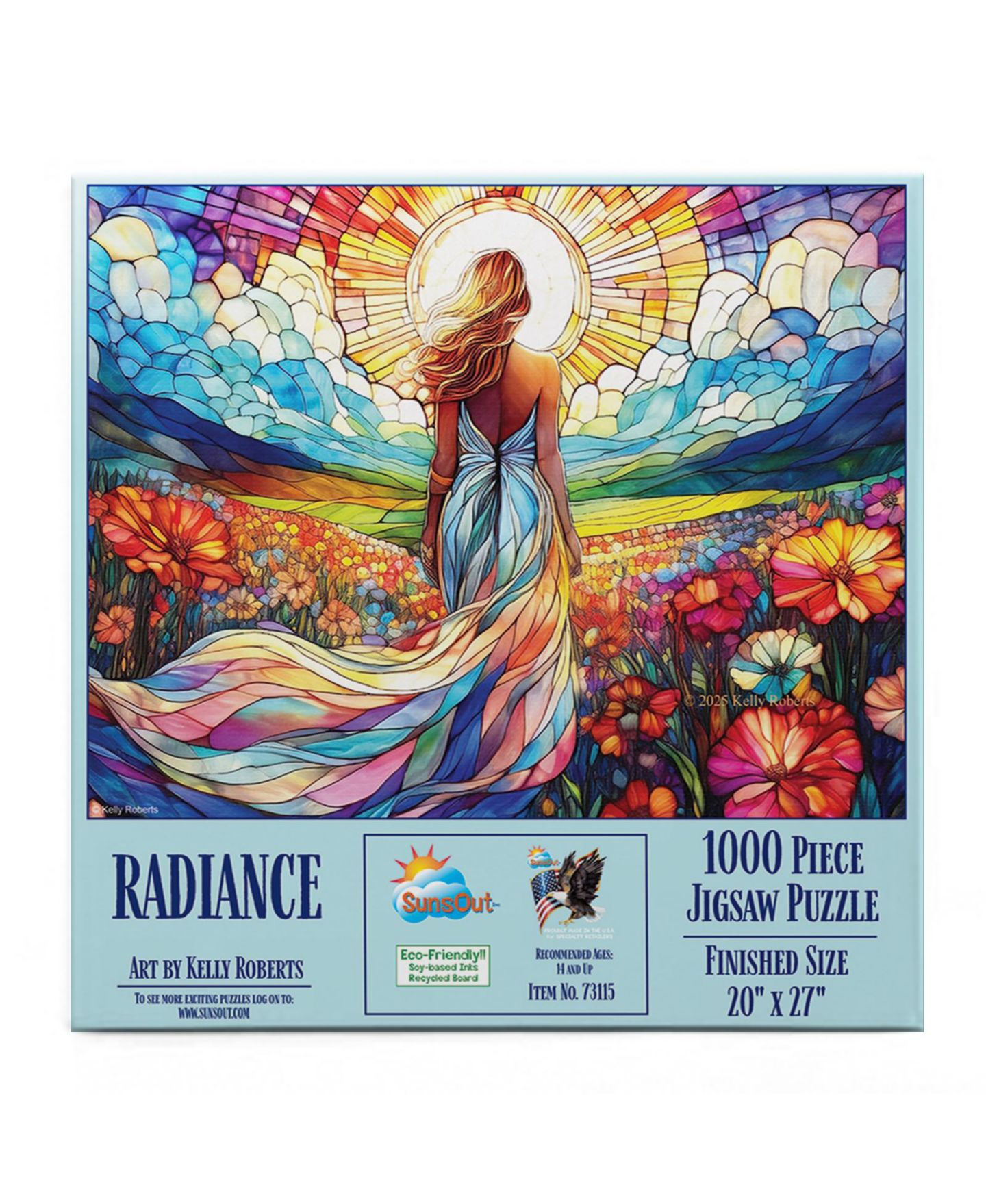 Детский пазл SunsOut Radiance Stained Glass 1000 Piece Jigsaw Puzzle, от 15 лет — фото 4