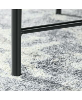 24" Round Table with Hamme Tray Top & Metal Frame,