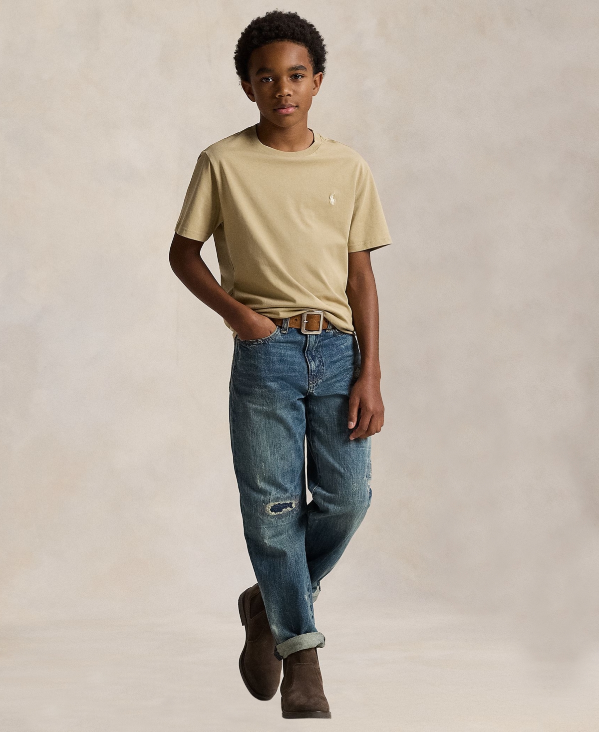 Polo Ralph Lauren Boys 8-20 Cotton Jersey Crewneck Tee