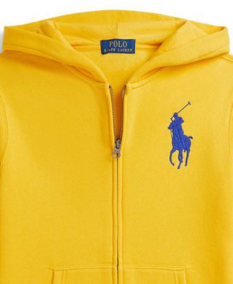 Polo Ralph Lauren Boys 8-20 Big Pony Fleece Full-Zip Hoodie - Macy's