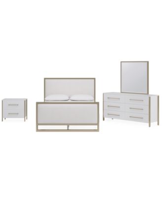 Furniture - Emila 3-Pc. Full Bed Set (Upholstered Full Bed, 2-Drawer Nightstand, & Dresser)