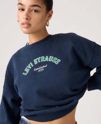 Women's Graphic Boxy Crew Neck Sweatshirt