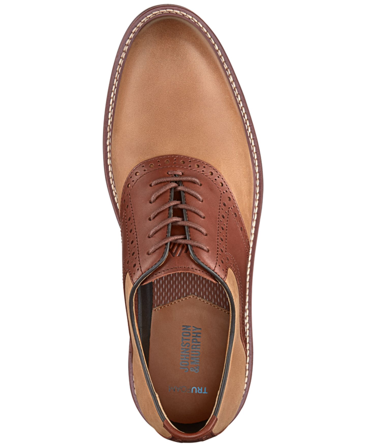 Мужские кроссовки Johnston & Murphy Upton Saddle Casual, цвет: Коричневый — фото 4