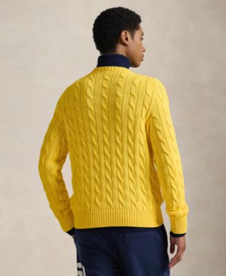 Men's  Cable-Knit Flag Sweater