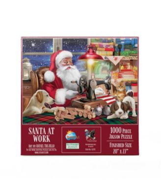 Santa at Work 1000 piece Jigsaw Puzzle for Adults Christmas