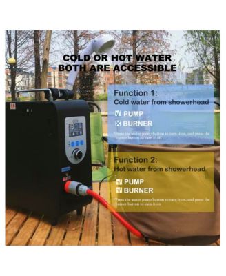 Portable Instant Hot Water Heater with 1.5 GPM Flow for Camping & Outdoor Adventures