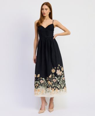 Women's Iris V-Neck Midi Dress