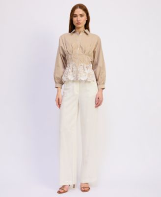 Women's Juliette Spread Collar Top