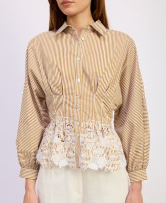 Women's Juliette Spread Collar Top