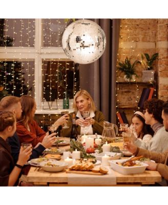 Large 12" Mirror Glass Disco Ball DJ Dance Home Party Bands Club Stage Lighting