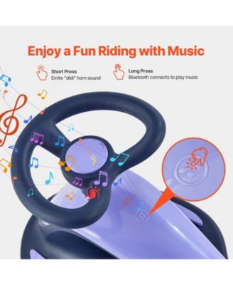 Electric Wiggle Car Ride-On with LED Wheels and Music