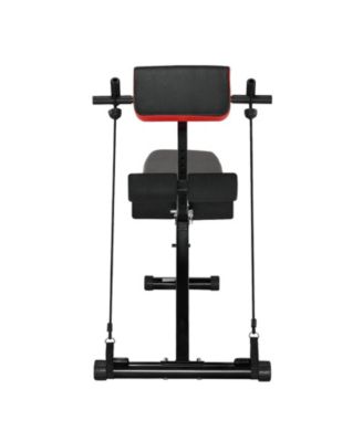 Multi-Functional Weight Bench, Adjustable Roman Chair and Hyperextension Bench for Back, Core and Arm Training