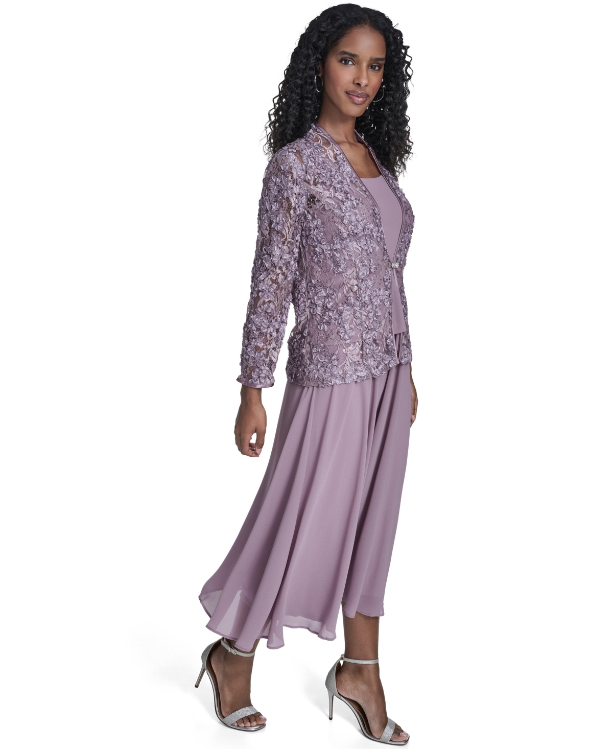 Jessica Howard Petite Soutache Jacket and Fit & Flare Dress, 2-Piece Set