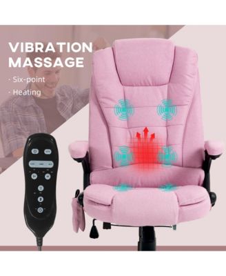 Vinsetto 6 Point Vibrating Massage Office Chair with Lumbar Heat
