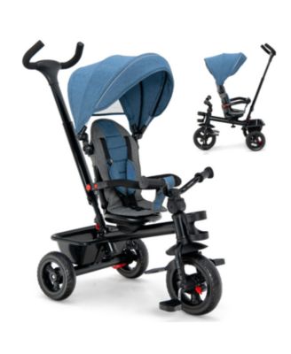 4-in-1 Baby Tricycle Toddler Trike with Convertible Seat